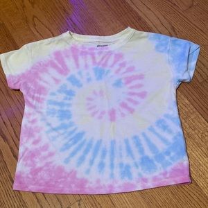 Target, More Than Magic, size 7/8, tie dye short sleeved top.